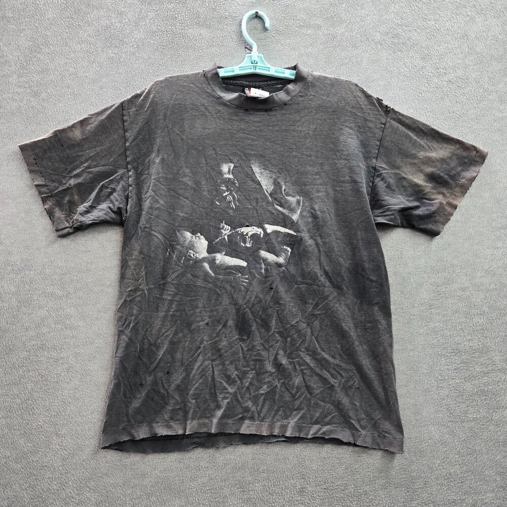 Vintage Megadeth Youthanasia T Shirt XL Giant USA 90s Grunge Distressed Band Tee